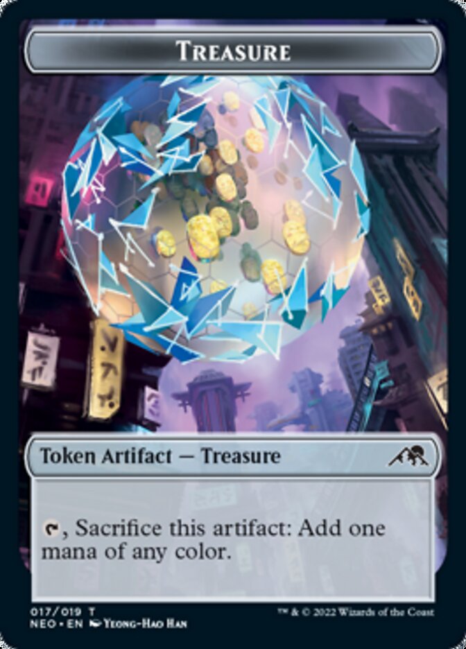 Plant // Treasure Double-Sided Token [Kamigawa: Neon Dynasty Commander Tokens] - Magic: The Gathering - Card Brawlers | Quebec | Canada |