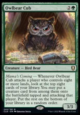 Owlbear Cub [Commander Legends: Battle for Baldur's Gate] - Magic: The Gathering - Card Brawlers | Quebec | Canada |