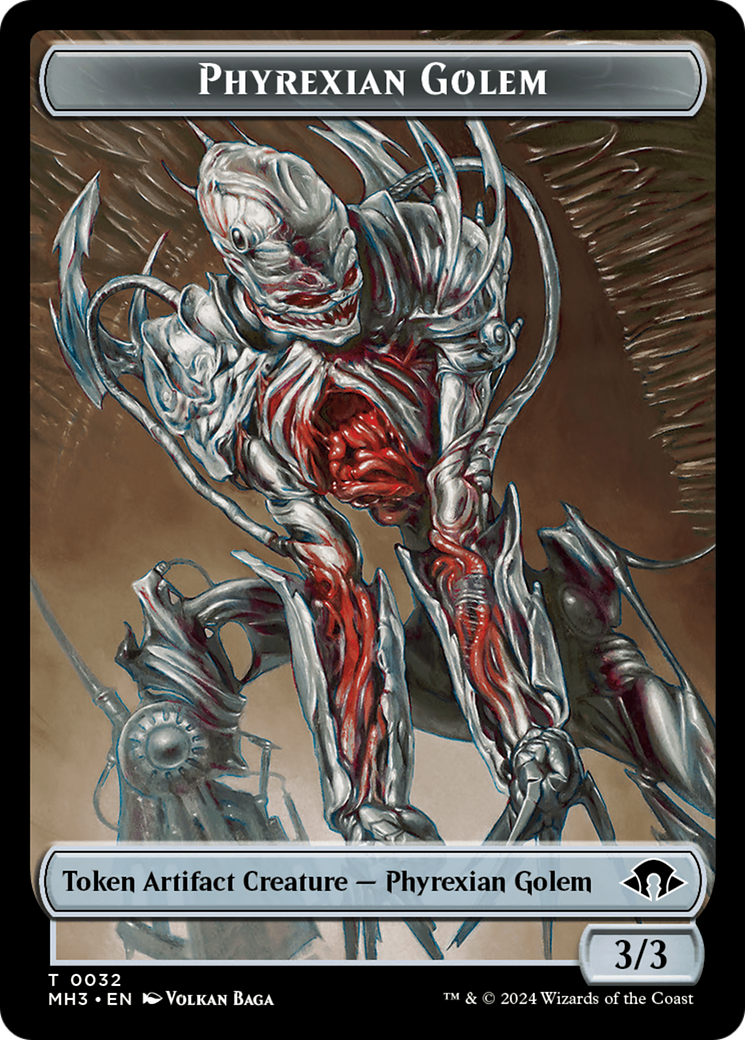 Servo // Phyrexian Golem Double-Sided Token [Modern Horizons 3 Tokens] - Magic: The Gathering - Card Brawlers | Quebec | Canada |