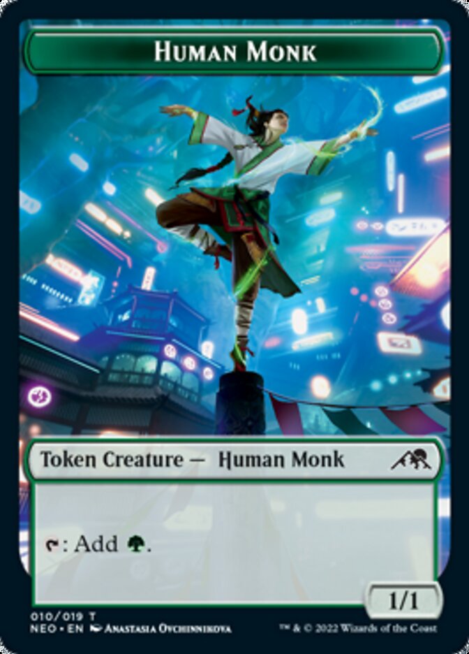 Human Monk Token [Kamigawa: Neon Dynasty Tokens] - Magic: The Gathering - Card Brawlers | Quebec | Canada |