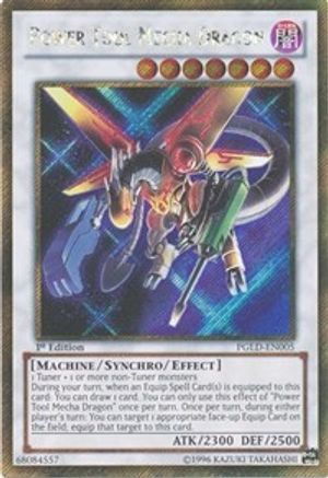 Power Tool Mecha Dragon [PGLD-EN005] Gold Secret Rare - Yu-Gi-Oh! - Card Brawlers | Quebec | Canada |