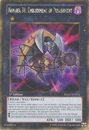 Number 31: Embodiment of Punishment [PGLD-EN024] Gold Secret Rare - Yu-Gi-Oh! - Card Brawlers | Quebec | Canada |