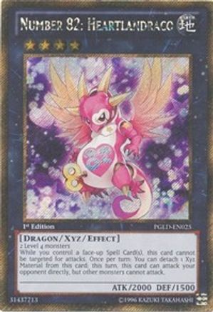 Number 82: Heartlandraco [PGLD-EN025] Gold Secret Rare - Yu-Gi-Oh! - Card Brawlers | Quebec | Canada |