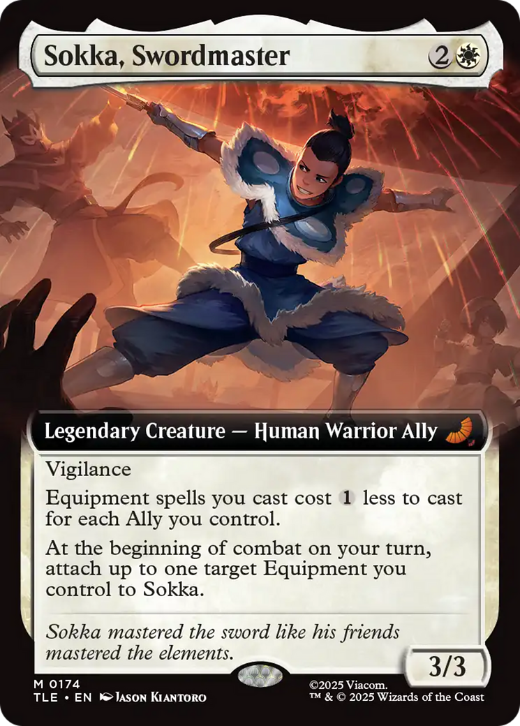 Sokka, Swordmaster (Extended Art) [Avatar: The Last Airbender: Eternal-Legal] - Magic: The Gathering - Card Brawlers | Quebec | Canada |