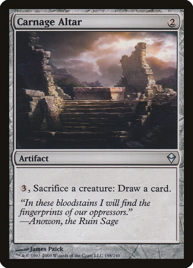 Carnage Altar [Zendikar] - Magic: The Gathering - Card Brawlers | Quebec | Canada |