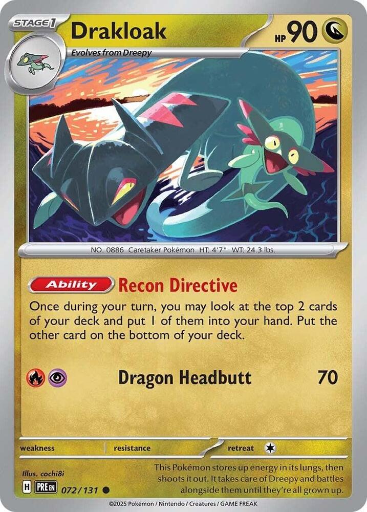 Drakloak (072/131) [Scarlet & Violet: Prismatic Evolutions] - Pokémon - Card Brawlers | Quebec | Canada |