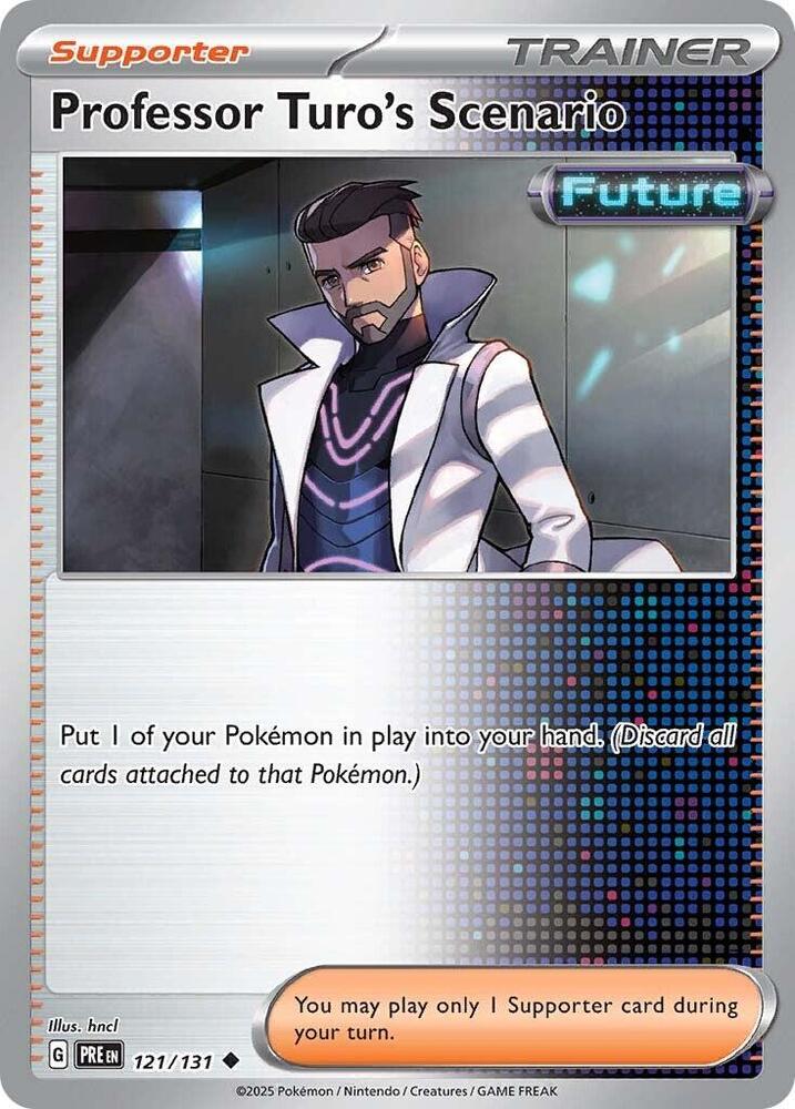 Professor Turo's Scenario (121/131) [Scarlet & Violet: Prismatic Evolutions] - Pokémon - Card Brawlers | Quebec | Canada |
