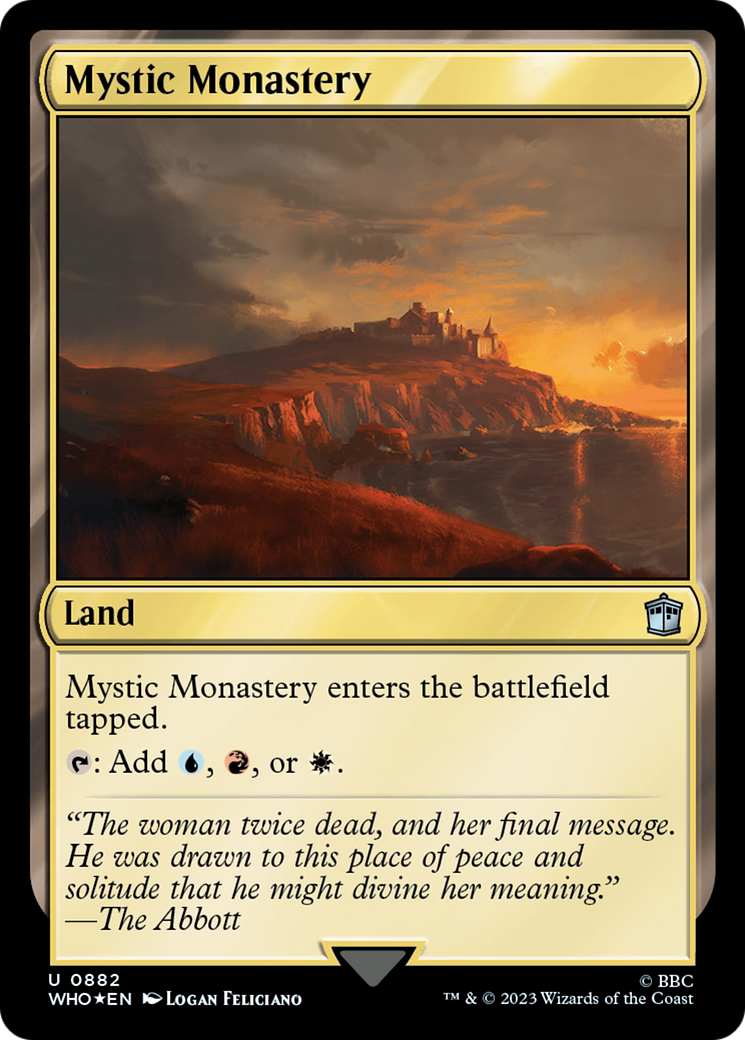 Mystic Monastery (Surge Foil) [Doctor Who] - Magic: The Gathering - Card Brawlers | Quebec | Canada |