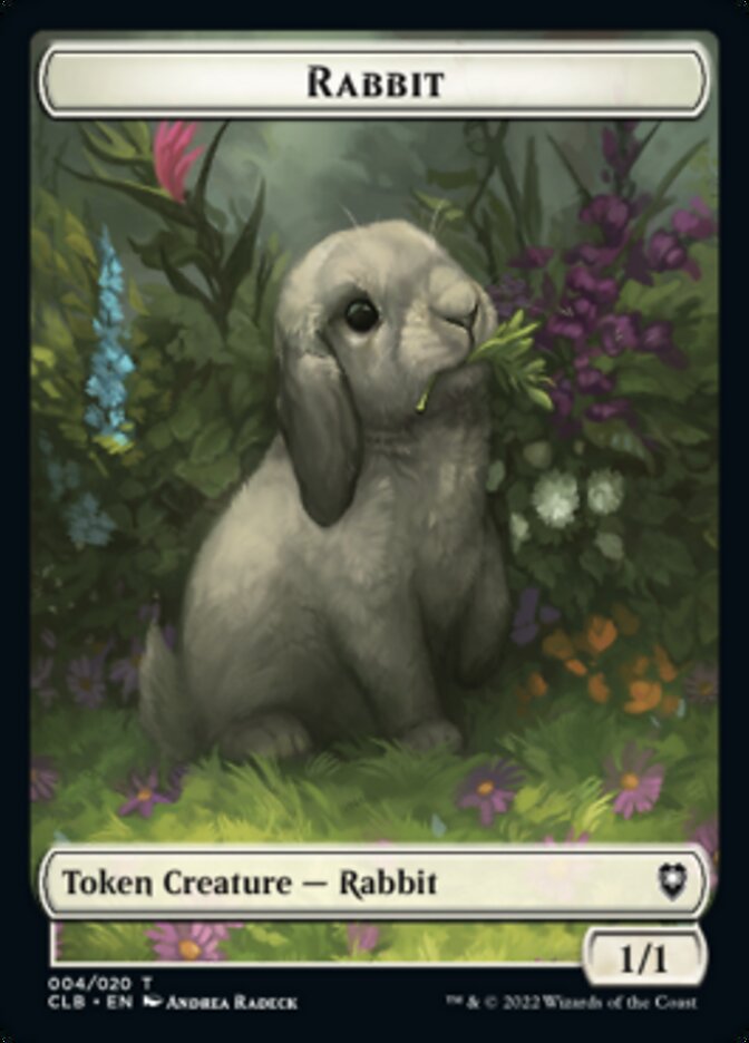 Treasure // Rabbit Double-Sided Token [Commander Legends: Battle for Baldur's Gate Tokens] - Magic: The Gathering - Card Brawlers | Quebec | Canada |