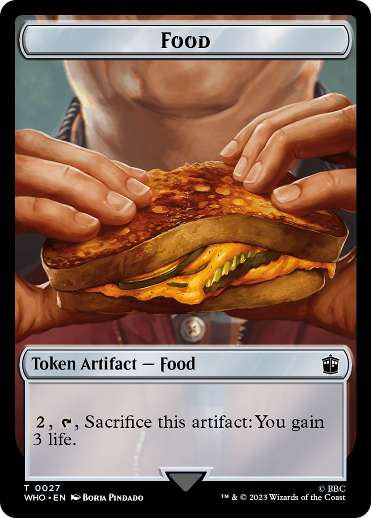 Soldier // Food (0027) Double-Sided Token [Doctor Who Tokens] - Magic: The Gathering - Card Brawlers | Quebec | Canada |