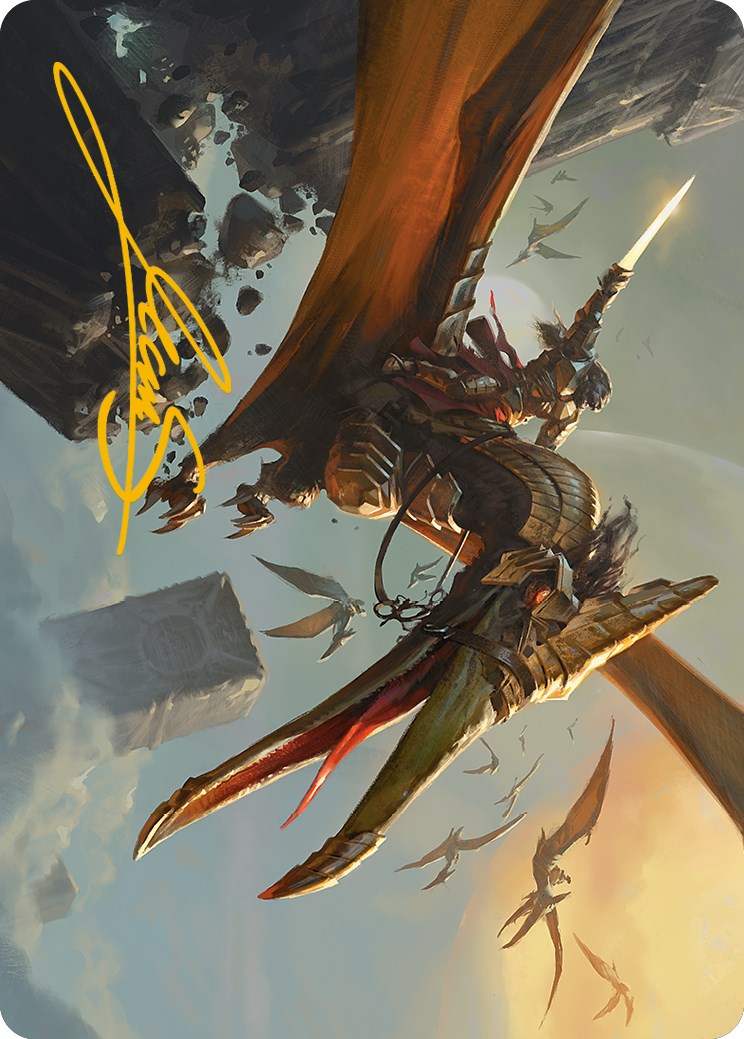 Skyhunter Strike Force Art Card (Gold-Stamped Signature) [Phyrexia: All Will Be One Art Series] - Magic: The Gathering - Card Brawlers | Quebec | Canada |
