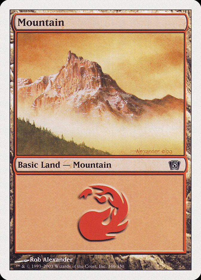 Mountain (346) [Eighth Edition] - Magic: The Gathering - Card Brawlers | Quebec | Canada |
