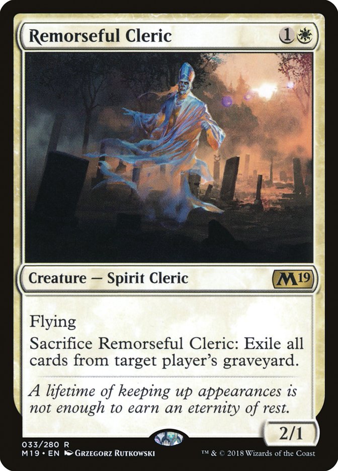 Remorseful Cleric [Core Set 2019] - Magic: The Gathering - Card Brawlers | Quebec | Canada |