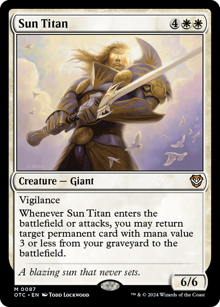 Sun Titan [Outlaws of Thunder Junction Commander] - Magic: The Gathering - Card Brawlers | Quebec | Canada |