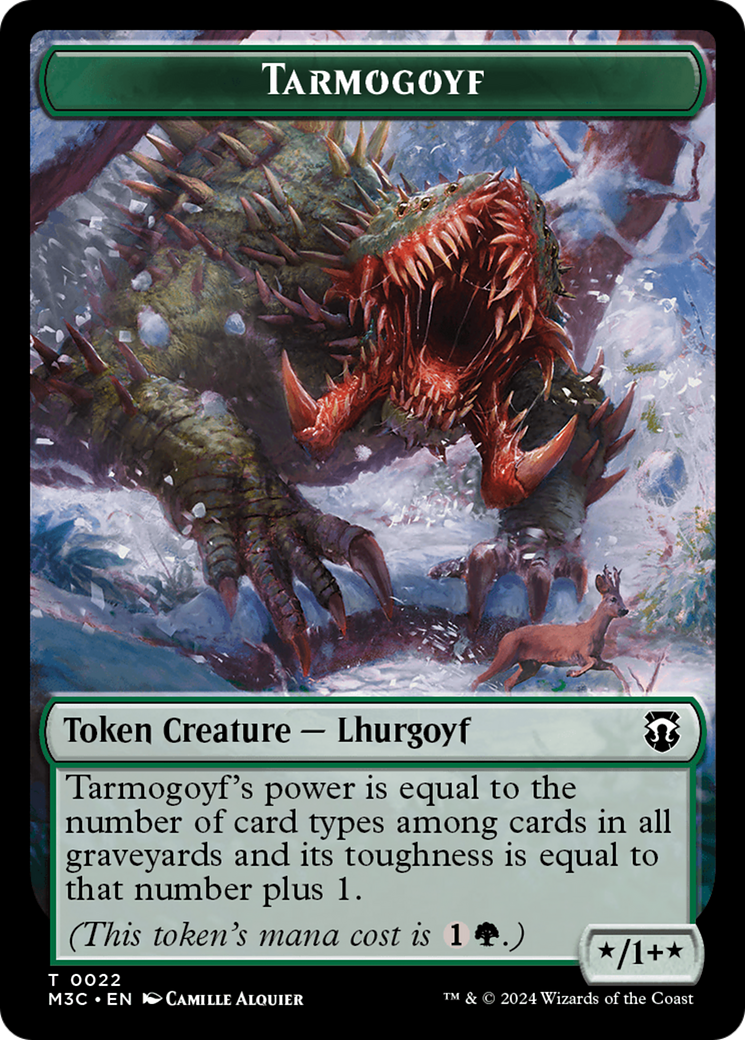 Tarmogoyf (Ripple Foil) // Goblin Double-Sided Token [Modern Horizons 3 Commander Tokens] - Magic: The Gathering - Card Brawlers | Quebec | Canada |