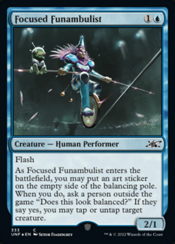 Focused Funambulist (Galaxy Foil) [Unfinity] - Magic: The Gathering - Card Brawlers | Quebec | Canada |