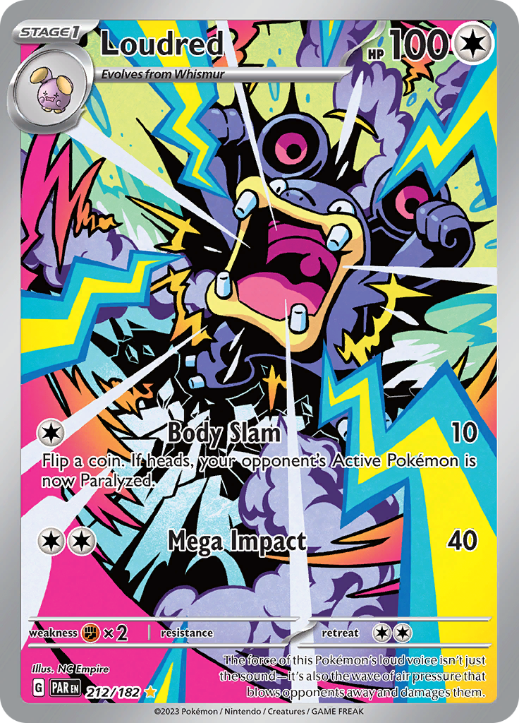 Loudred (212/182) [Scarlet & Violet: Paradox Rift] - Pokémon - Card Brawlers | Quebec | Canada |
