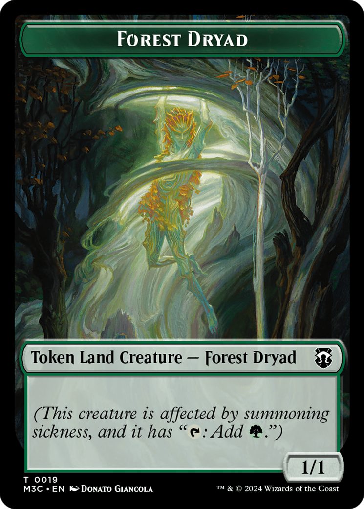Boar (Ripple Foil) // Forest Dryad Double-Sided Token [Modern Horizons 3 Commander Tokens] - Magic: The Gathering - Card Brawlers | Quebec | Canada |