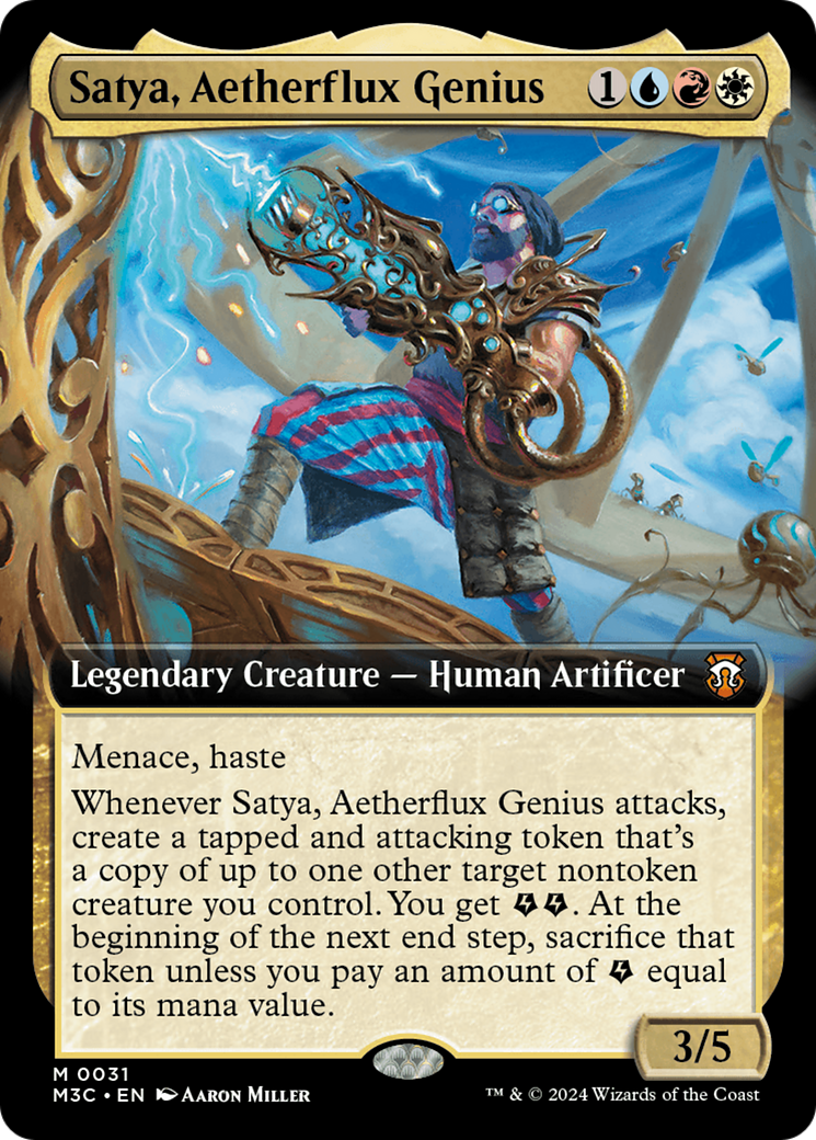 Satya, Aetherflux Genius (Extended Art) [Modern Horizons 3 Commander] - Magic: The Gathering - Card Brawlers | Quebec | Canada |