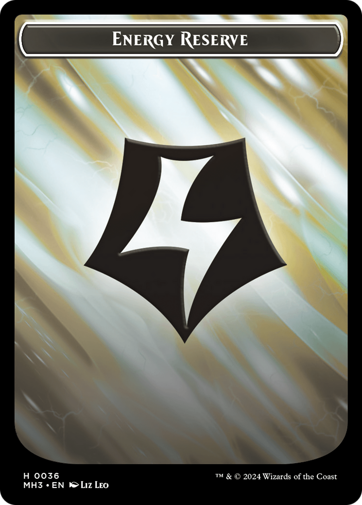 Snake // Energy Reserve Double-Sided Token [Modern Horizons 3 Tokens] - Magic: The Gathering - Card Brawlers | Quebec | Canada |
