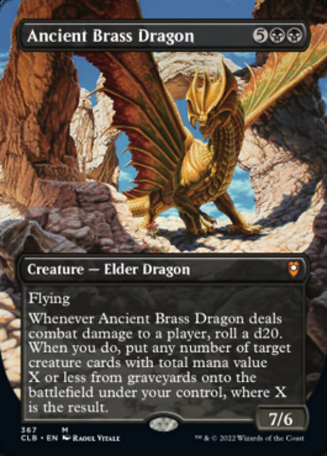 Ancient Brass Dragon (Borderless Alternate Art) [Commander Legends: Battle for Baldur's Gate] - Magic: The Gathering - Card Brawlers | Quebec | Canada |
