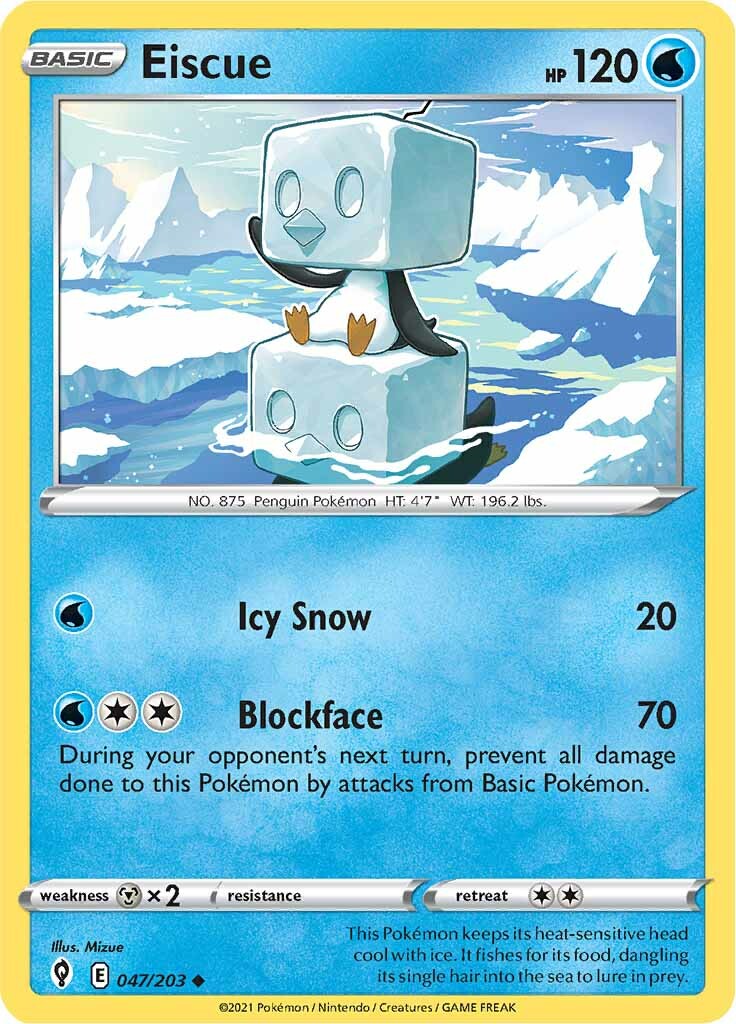 Eiscue (047/203) [Sword & Shield: Evolving Skies] - Pokémon - Card Brawlers | Quebec | Canada |