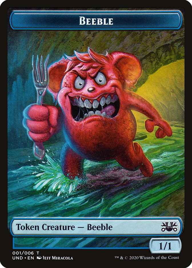 Beeble // Dragon Double-Sided Token [Unsanctioned Tokens] - Magic: The Gathering - Card Brawlers | Quebec | Canada |