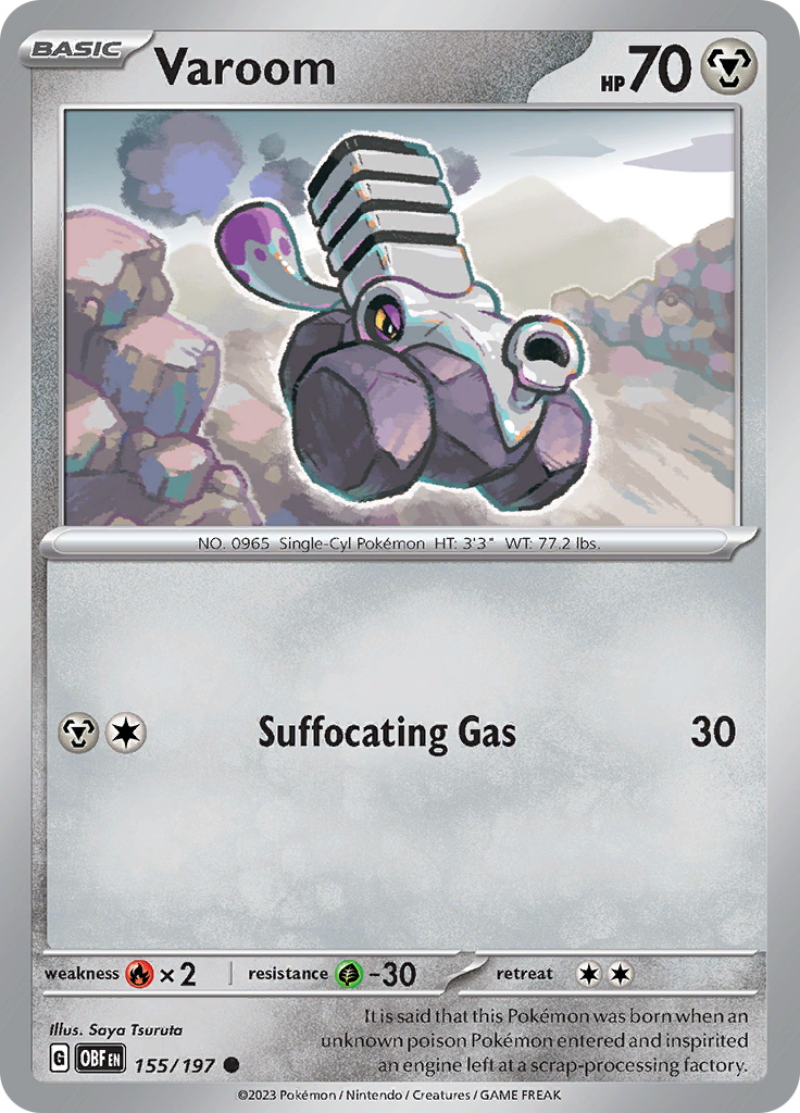 Varoom (155/197) [Scarlet & Violet: Obsidian Flames] - Pokémon - Card Brawlers | Quebec | Canada |