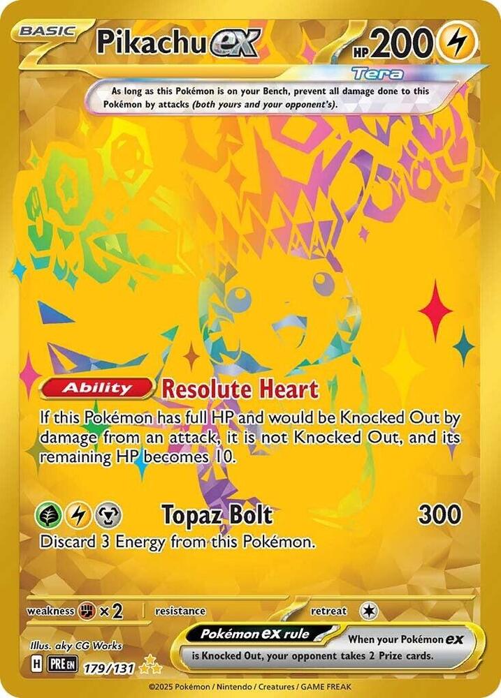 Pikachu ex (179/131) [Scarlet & Violet: Prismatic Evolutions] - Pokémon - Card Brawlers | Quebec | Canada |