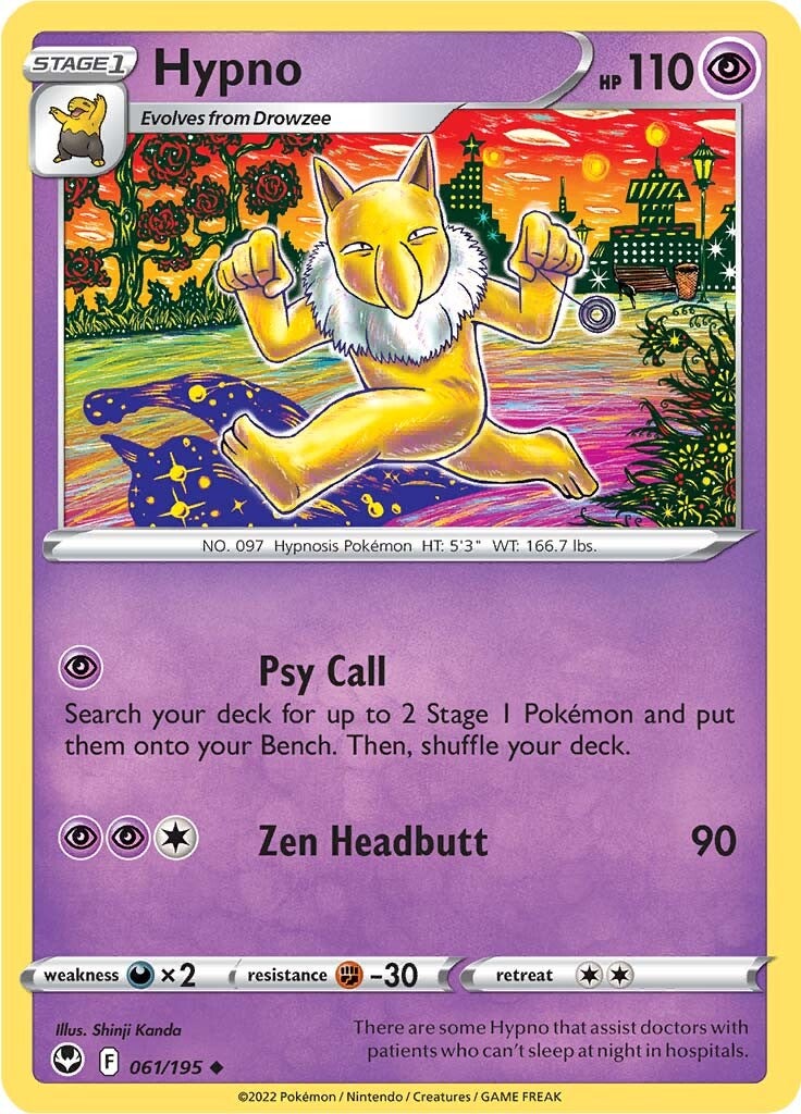 Hypno (061/195) [Sword & Shield: Silver Tempest] - Pokémon - Card Brawlers | Quebec | Canada |