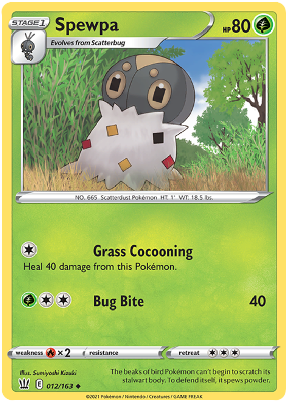 Spewpa (012/163) [Sword & Shield: Battle Styles] - Pokémon - Card Brawlers | Quebec | Canada |