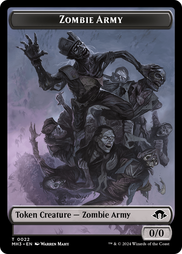 Zombie Army // Energy Reserve Double-Sided Token [Modern Horizons 3 Tokens] - Magic: The Gathering - Card Brawlers | Quebec | Canada |