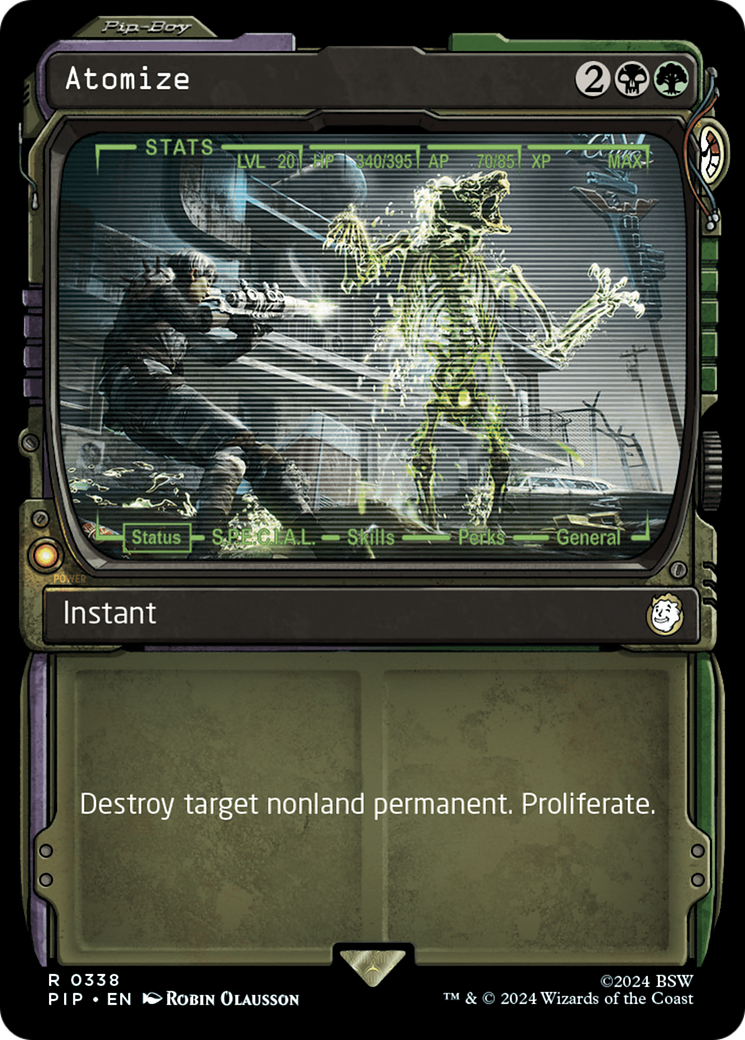 Atomize (Showcase) [Fallout] - Magic: The Gathering - Card Brawlers | Quebec | Canada |