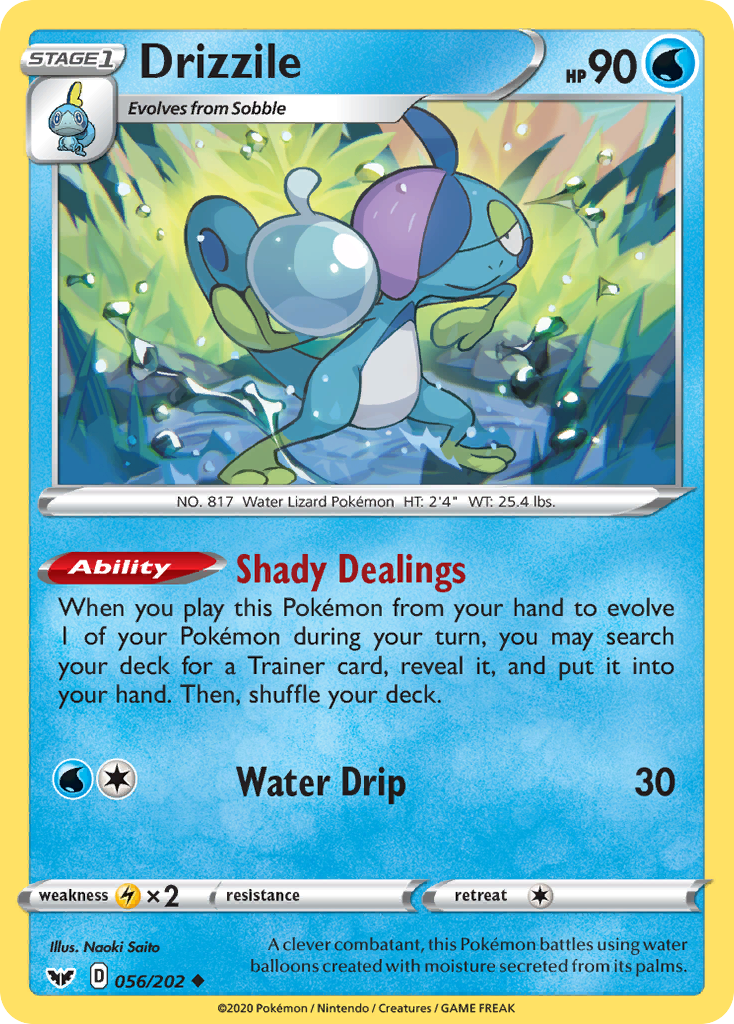 Drizzile (056/202) [Sword & Shield: Base Set] - Pokémon - Card Brawlers | Quebec | Canada |