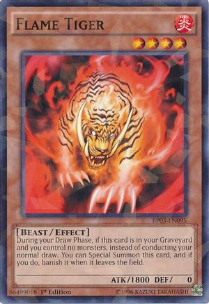 Flame Tiger [BP03-EN095] Shatterfoil Rare - Yu-Gi-Oh! - Card Brawlers | Quebec | Canada |