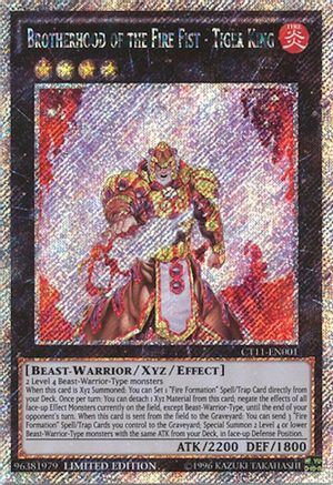 Brotherhood of the Fire Fist - Tiger King [CT11-EN001] Secret Rare - Yu-Gi-Oh! - Card Brawlers | Quebec | Canada |