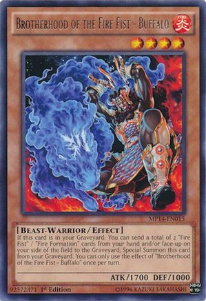 Brotherhood of the Fire Fist - Buffalo [MP14-EN015] Rare - Yu-Gi-Oh! - Card Brawlers | Quebec | Canada |
