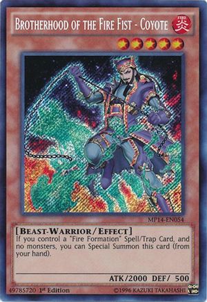 Brotherhood of the Fire Fist - Coyote [MP14-EN054] Secret Rare - Yu-Gi-Oh! - Card Brawlers | Quebec | Canada |