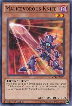Malicevorous Knife [MP14-EN129] Common - Yu-Gi-Oh! - Card Brawlers | Quebec | Canada |