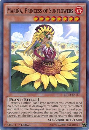 Marina, Princess of Sunflowers [MP14-EN157] Super Rare - Yu-Gi-Oh! - Card Brawlers | Quebec | Canada |