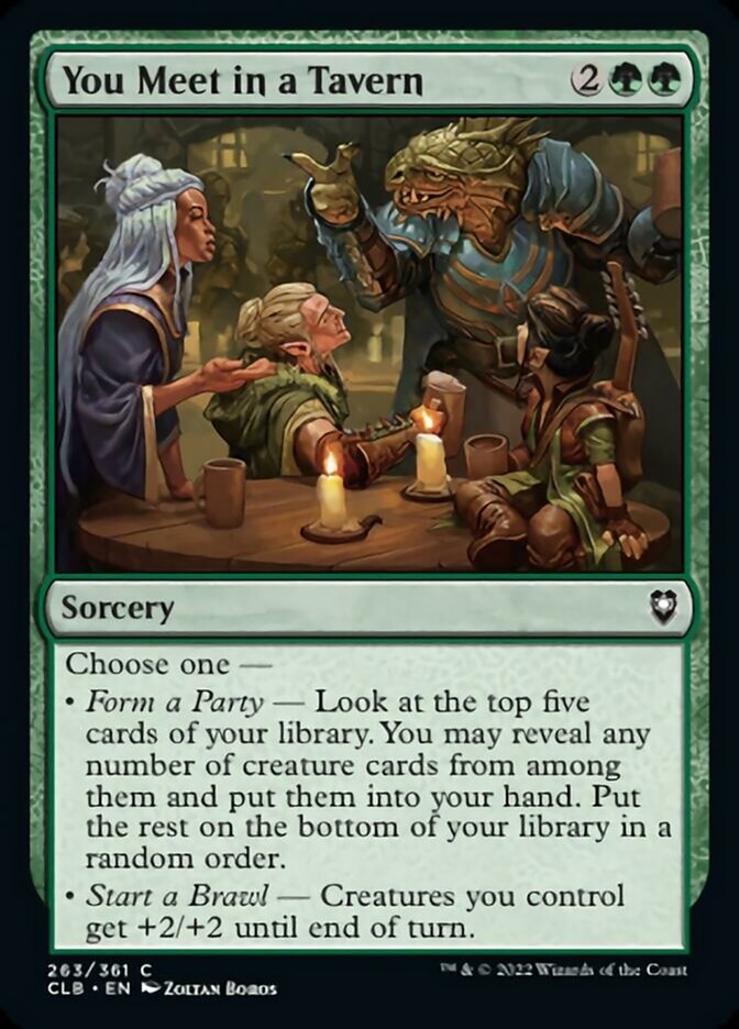 You Meet in a Tavern [Commander Legends: Battle for Baldur's Gate] - Magic: The Gathering - Card Brawlers | Quebec | Canada |