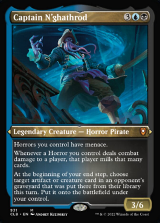 Captain N'ghathrod (Display Commander) (Foil Etched) [Commander Legends: Battle for Baldur's Gate] - Magic: The Gathering - Card Brawlers | Quebec | Canada |