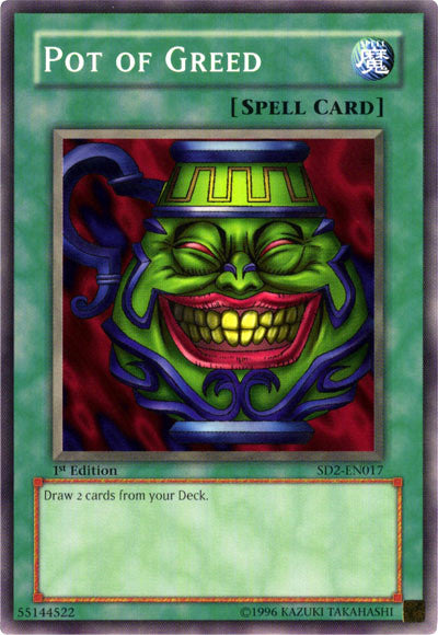 Pot of Greed [SD2-EN017] Common - Yu-Gi-Oh! - Card Brawlers | Quebec | Canada |