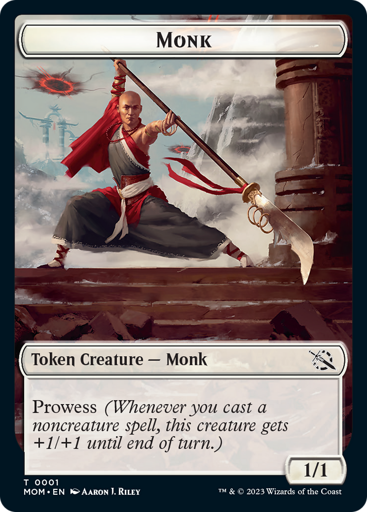 Monk // Knight Double-Sided Token [March of the Machine Tokens] - Magic: The Gathering - Card Brawlers | Quebec | Canada |