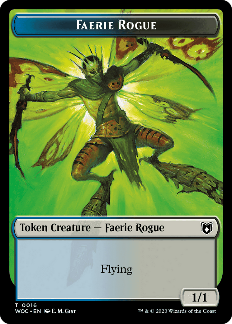 Faerie Rogue // Faerie (0016) Double-Sided Token [Wilds of Eldraine Commander Tokens] - Magic: The Gathering - Card Brawlers | Quebec | Canada |