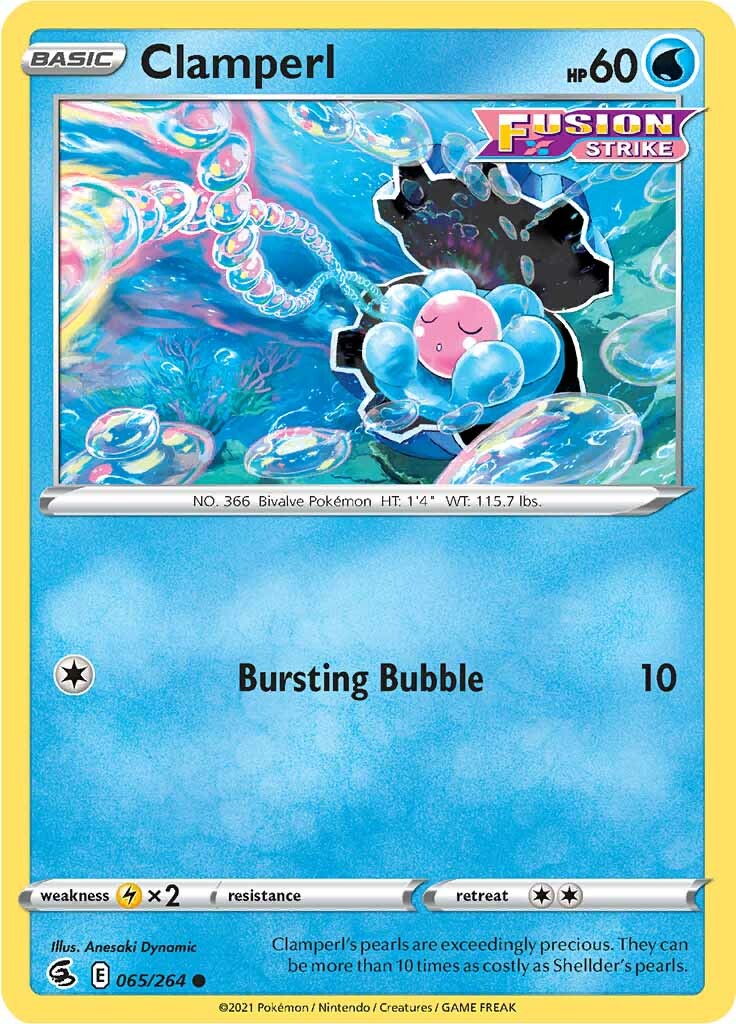 Clamperl (065/264) [Sword & Shield: Fusion Strike] - Pokémon - Card Brawlers | Quebec | Canada |