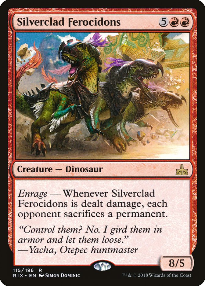 Silverclad Ferocidons [Rivals of Ixalan] - Magic: The Gathering - Card Brawlers | Quebec | Canada |