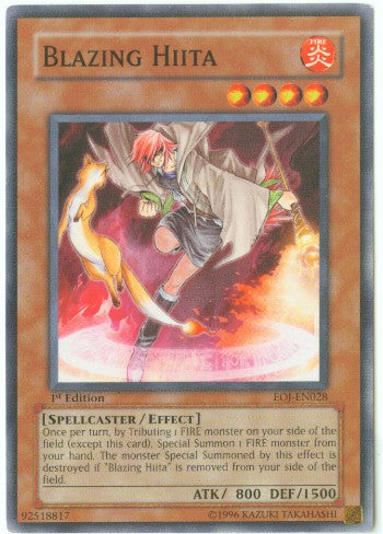 Blazing Hiita [EOJ-EN028] Common - Yu-Gi-Oh! - Card Brawlers | Quebec | Canada |