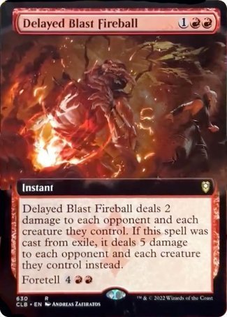 Delayed Blast Fireball (Extended Art) [Commander Legends: Battle for Baldur's Gate] - Magic: The Gathering - Card Brawlers | Quebec | Canada |