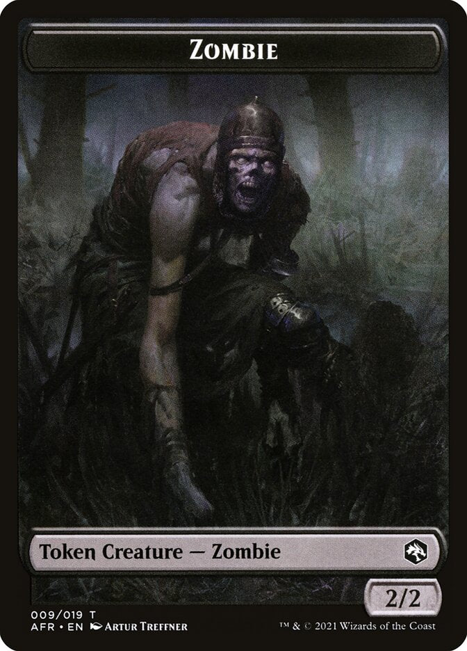 Zombie Token [Dungeons & Dragons: Adventures in the Forgotten Realms Tokens] - Magic: The Gathering - Card Brawlers | Quebec | Canada |